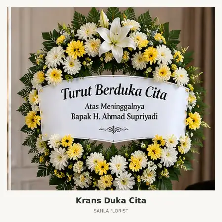 Krans Bunga Duka Living World Denpasar